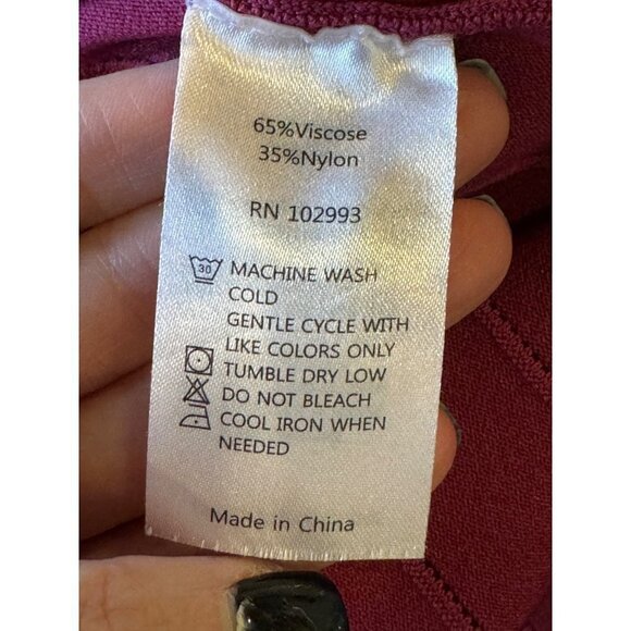 Prabal Gurung Collective Dress Womens 6 Purple Knit Stripe Off The Shoulder Mini - Picture 10 of 10